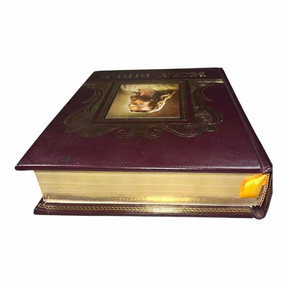 Holy Bible Deluxe Parish Edition Catholic The New American Bible Leather Bound - Picture 6 of 8